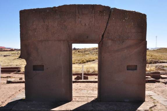 A Porta do Sol, nas ruínas de Tiahuanaco, na Bolívia